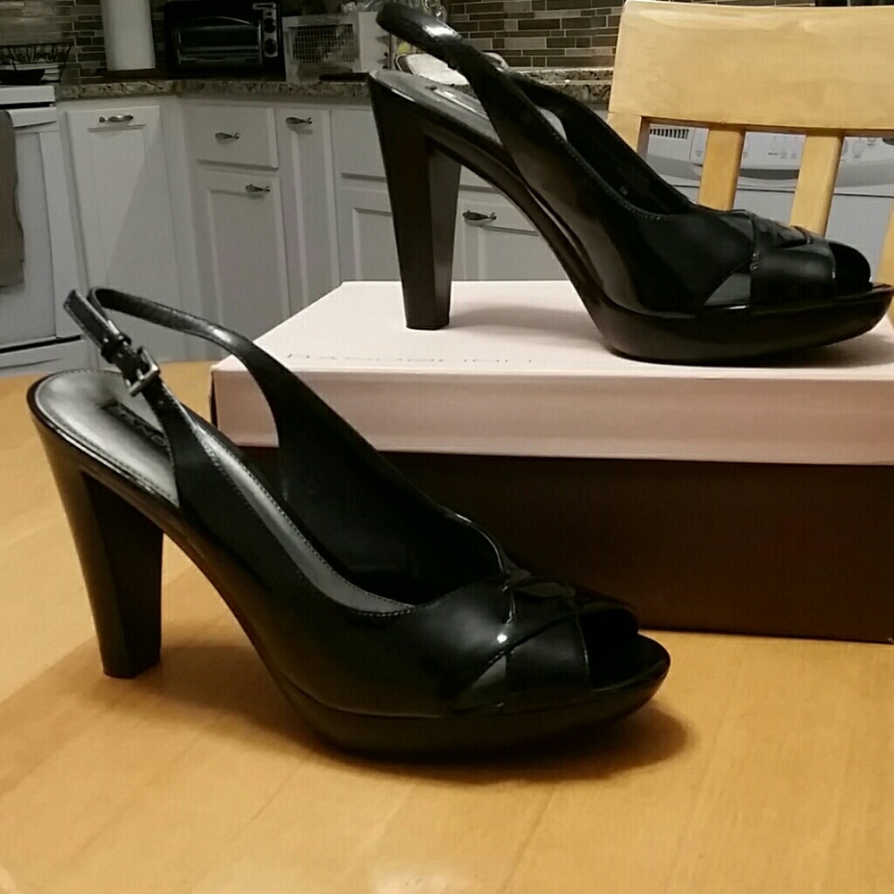 Bandolino sling back heels.